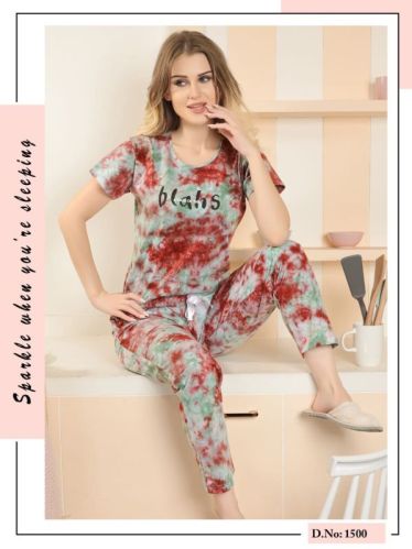 Checked Ladies Night Suit, Size : M, XL, XXL