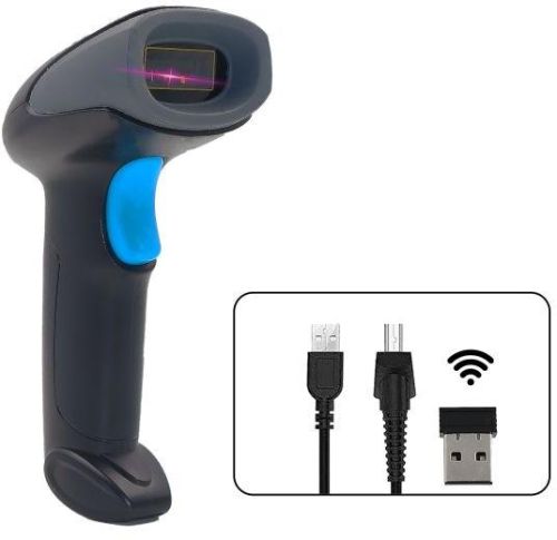 Black 2D Handheld Wireless Barcode Scanner, Certification : CE Certified
