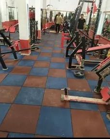 Square Rubber Gym Floor Tiles, Size : 500 X 500 Cm