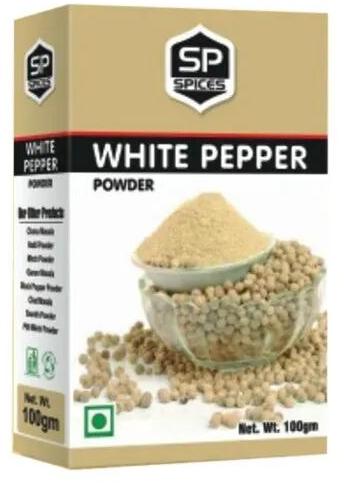 Sp Spices White Pepper Powder, Packaging Size : 100g