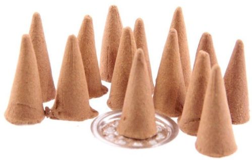 Jasmine Incense Cone, For Church, Home, Office, Pooja, Religious, Temples, Packaging Type : Paper Box