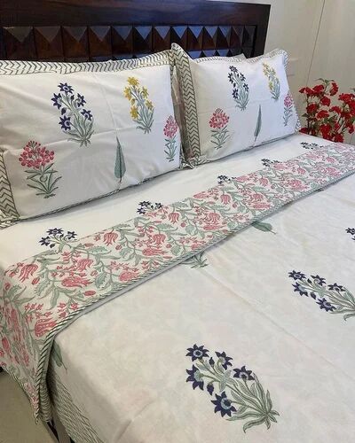 Cotton Hand Block Printed Bedding Set