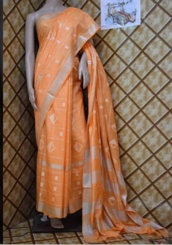 Printed Kota Silk Saree, Saree Length : 6.3 M (with Blouse Piece)