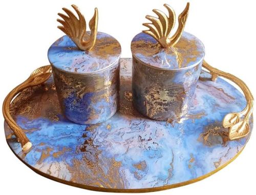 White Round Metal Glass Jar Set, For Dry Fruits Storage, Capacity : 250 ML