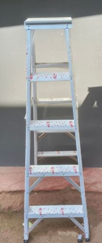 Polished Double Sided Aluminium Ladder, For Construction, Feature : Fine Finishing, Heavy Weght Capacity