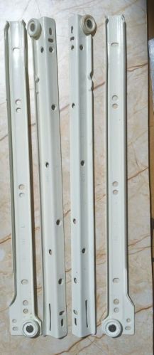 Silver Mild Steel Bottom Mount Drawer Slide