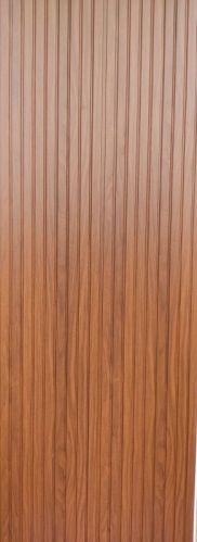 Brown Rectangle Polished Plain PVC Wall Panel, For Office, Hotel, Home