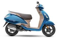 TVS Starlight Blue Jupiter ZX Scooty, Tyre Type : Tubeless