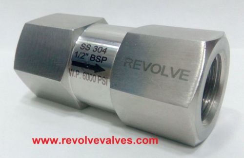 Silver Manual High Pressure Non Return Valve