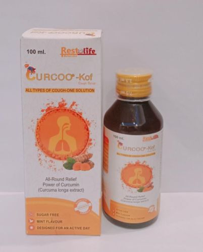 100ml Curcoo Kof Cough Syrup, Plastic Type : Plastic Bottles