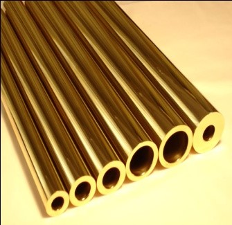 Golden Round Polished 70-30 Brass Pipes, For Industrial, Size : Standard