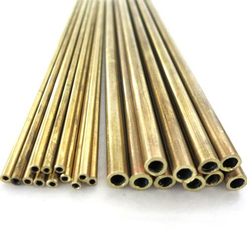 Golden Round Polished Aluminium Brass Tubes, For Industrial, Certification : ISI Certified