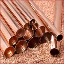 Brown Round Polished Plumbing Copper Tubes, For Industrial, Certification : Isi Certified