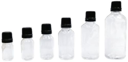 Clear Glass Bottle With Seal Cap, For Pharma Cosmetic Storage, Capacity : 5ml, 10ml, 15ml, 20ml, 30ml