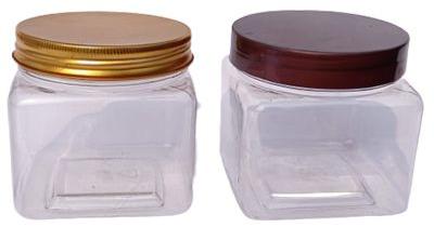 PET-g Jar With Aluminium Cap, For Cosmetic Storage, Capacity : 50gm, 100gm 200gm