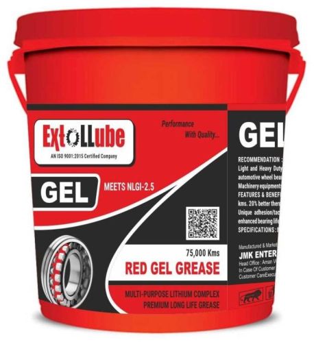 Extollube Red Gel Grease 18kg, For Bkt, Certification : Iso Certified