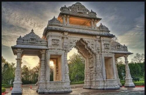 Marble Temple Gate, Width : 12 Feet