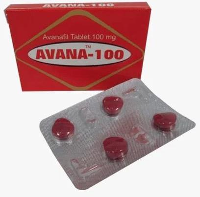 Avana 100 Mg Tablet, Packaging Type : Strip