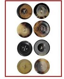 Jindal Round Real Horn Buttons