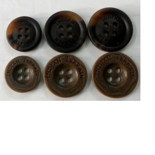 Round Polyester Recycled Plastic Buttons, For Garments, Packaging Type : Polypack
