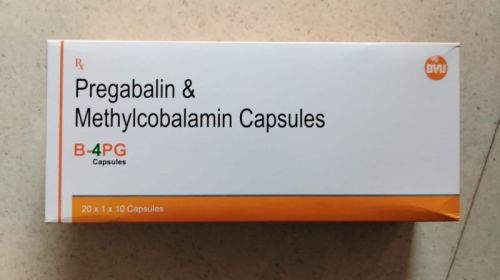 B-4PG Pregabalin and Methylcobalamin Capsule, Grade Standard : Pharm Grade