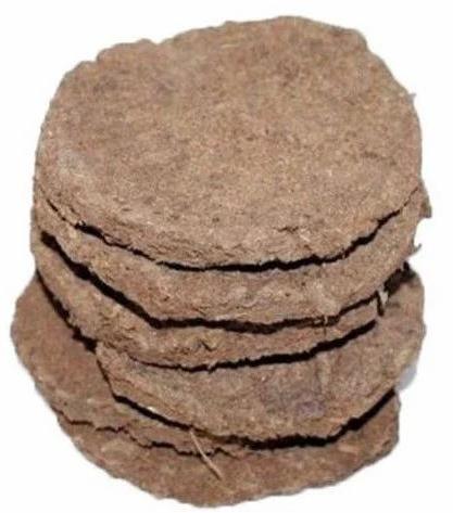 Dark Brown Round Desi Cow Dung Cake, For Home, Agricultural