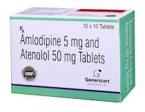 Capsules Amlodipine And Atenolol Tablet, For Clinical, Hospital, Personal, Grade : Medicine Grade