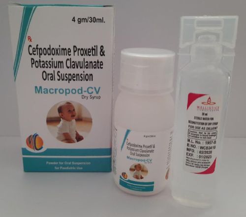 Cefpodoxime Proxetil 50mg. +potassium Clavunate 31.25mg, For Pharmaceuticals, Clinical, Personal, Hospital