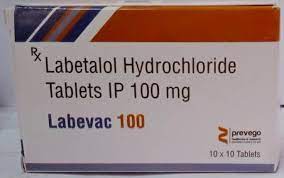 Labetalol Hydrochloride 100 Mg, Packaging Size : 10x10 Tablets