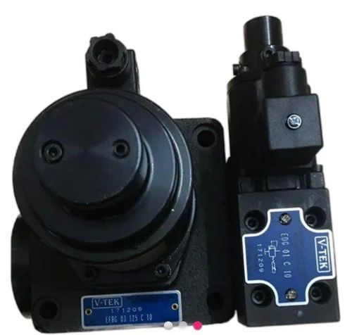 12-24VDC V-Tek EFBG Hydraulic Proportional Valve, For INDUSTRIAL, Color : Black