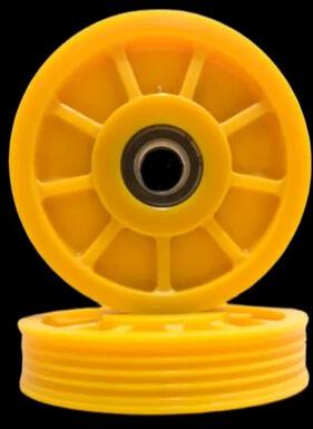 Yellow Elevator Nylon Pulley, Size : 200mm