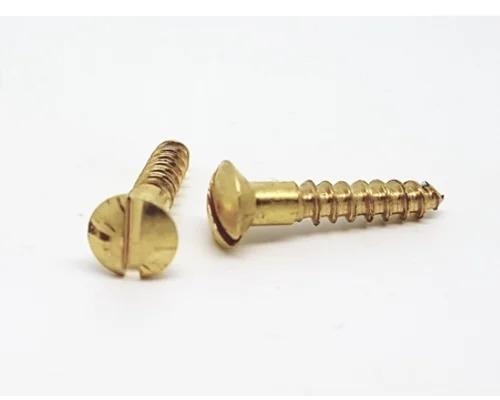 Golden Round Head Brass Screws