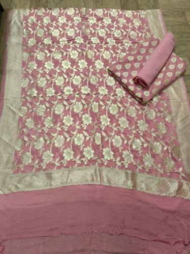 Georgette Weaving Ladies Salwar Suits, Occasion : Bridal Wear, Casual Wear, Festival Wear, Party Wear