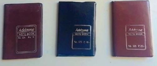 Black Rectangular Staple Exercise Notebooks, For Home, Office, School, Cover Material : Leather, PVC