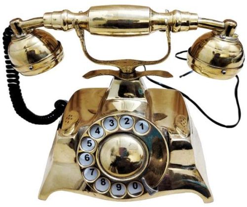 Vintage Telephone With Rotary Dial,, For Home Decor, Feature : Adjustable, Clear Sound, Durable, High Base Quality