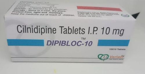Dipibloc Cilnidipine 10mg Tablets, Packaging Type : Blister