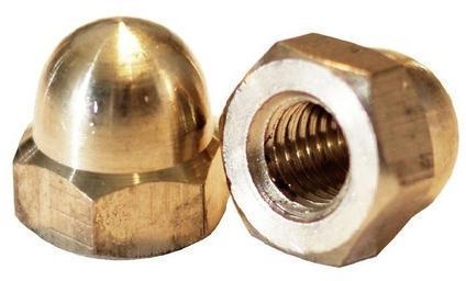 Brown Copper Dome Nut, For Industrial Use