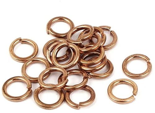 Brown Round Polished Copper Spring Washer, For Fittings, Feature : High Tensile, High Quality