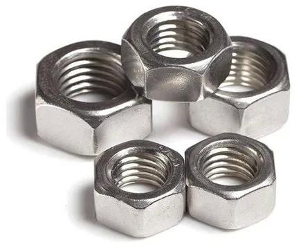 Silver Polished Inconel 600 Nut, For Fitting Use