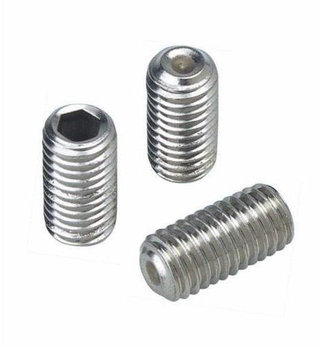 Silver Stainless Steel Inconel 625 Grub Screw, For Fittings Use, Shape : Round