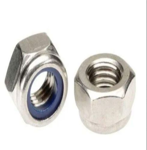 Silver Inconel 625 Nylock Nut, For Fitting Use