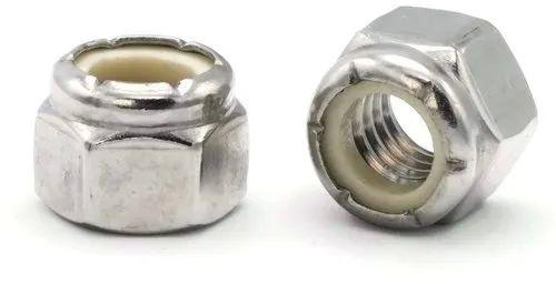 Silver Inconel 660 Nylock Nut, For Fitting Use