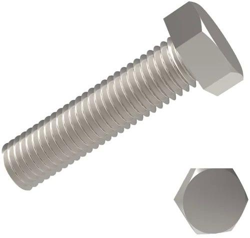 Silver Hex Head Polished Monel 400 Bolt, Specialities : Accuracy Durable, Robust Construction