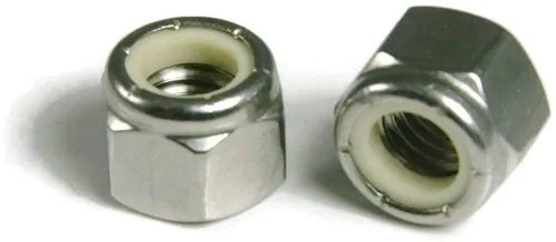 Stainless Steel 904l Nylock Nut, For Fitting Use, Color : Silver