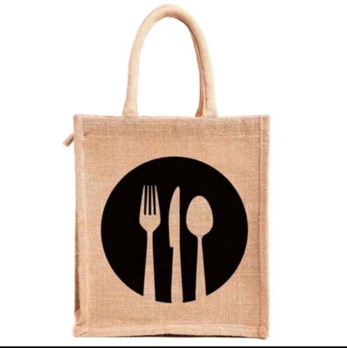 Traditional Printed Jute Bag, For Packaging Grocery, Handbag, Size : 33x33x15cm
