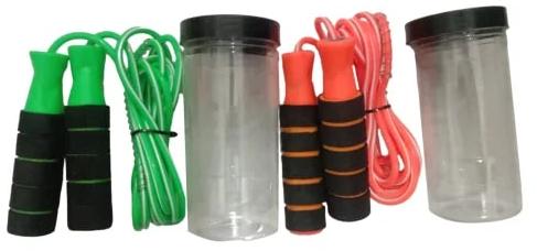 Nylon 200 Gm Plain Foam Handle Skipping Rope, Technics : Machine Made