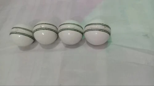 Round Stone White Leather Cricket Ball, Size : Standard