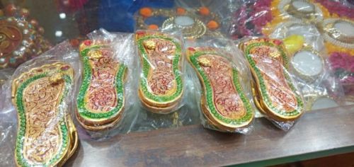 Printed Metal Laxmi Charan, For Home, Hotel, Restaurant, Feature : Anti Bacterial, Eco Friendly, Moitsture Proof