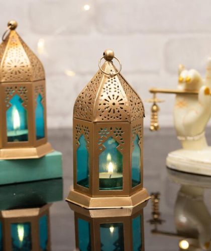 Polished Metal Printed Moroccan Lanterns, For Wedding, Lighting, Decoration, Technics : Hand Made