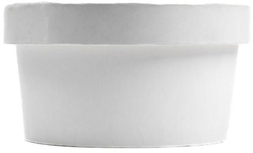 White Round 200 Ml Paper Tub With Lid